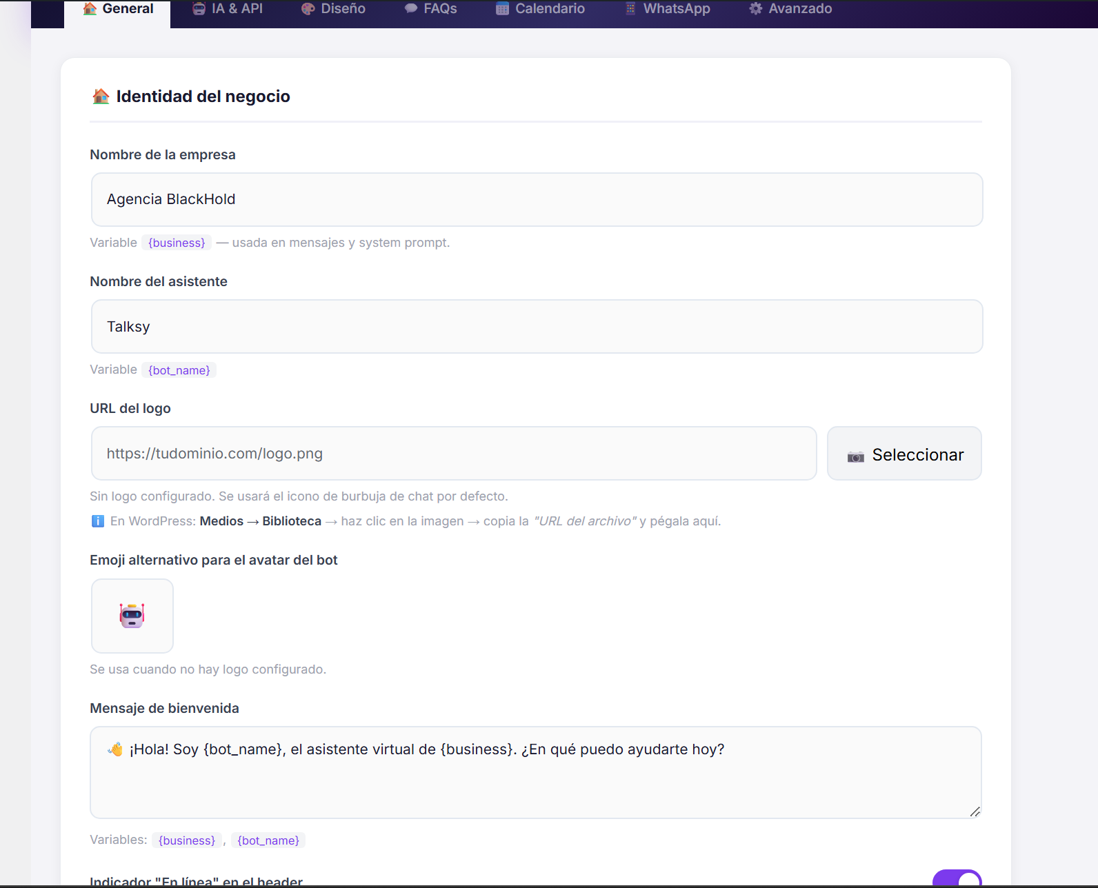 Talksy PREMIUM – Chatbot IA ilimitado para WordPress - Imagen 4